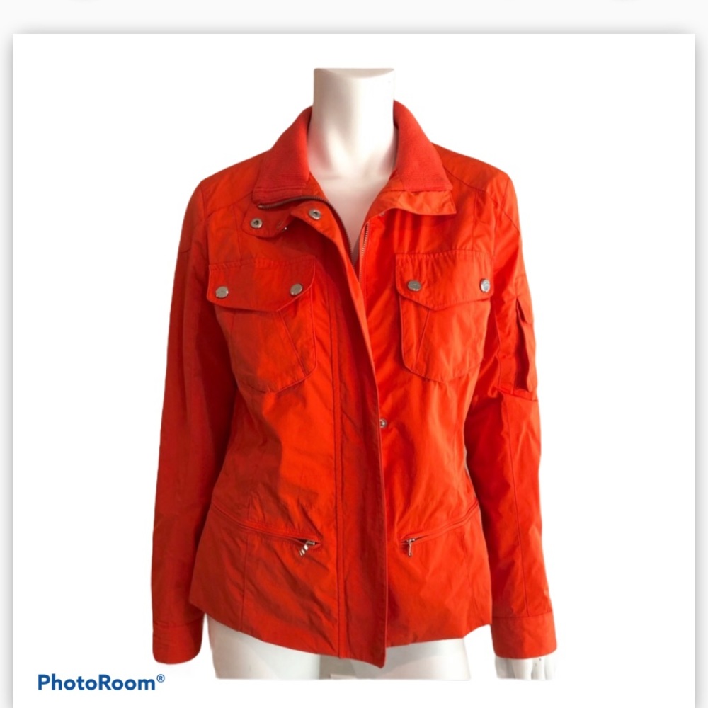 Lauren Ralph Lauren long sleeve orange jacket, size L